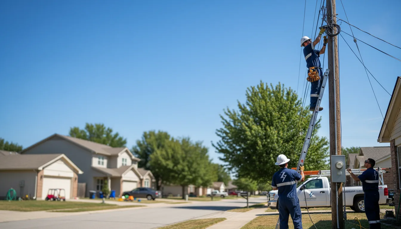 Residential electrician providing installation services in Metcalfe, MS